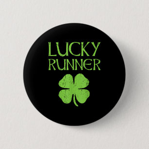 St. Patrick's Day Irish Running For Lucky Runners 6 Cm Round Badge