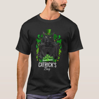 St Patrick's Day Irish Saint Patrick Shamrock Blac T-Shirt