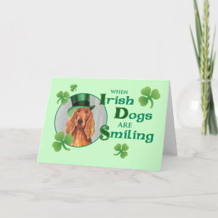 St. Patrick's Day Irish Setter Card