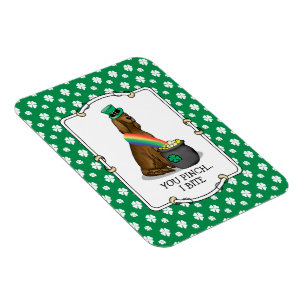St. Patrick's Day Irish Setter Dog (red 1) Funny Magnet