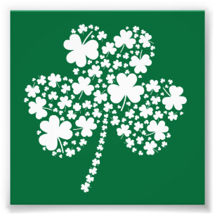 St Patrick's Day Irish Shamrock Clover Photo Print