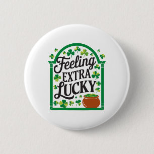 St Patricks Day Irish Shamrock Shenanigan Ireland 6 Cm Round Badge