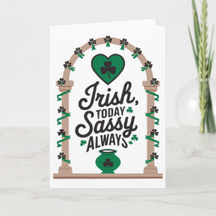 St Patricks Day Irish Shamrock Shenanigan Ireland Card