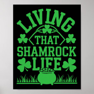 St Patricks Day Irish Shamrock Shenanigan Ireland  Poster
