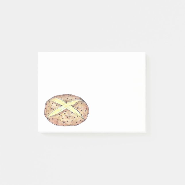 St. Patrick's Day Irish Soda Bread Loaf Ireland Post-it Notes (Front)