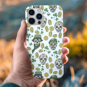 St Patrick's Day Irish Sugar Skull Custom Case-Mate iPhone 14 Pro Max Case