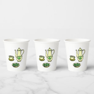St. Patrick's Day Irish Tea Set  Paper Cups