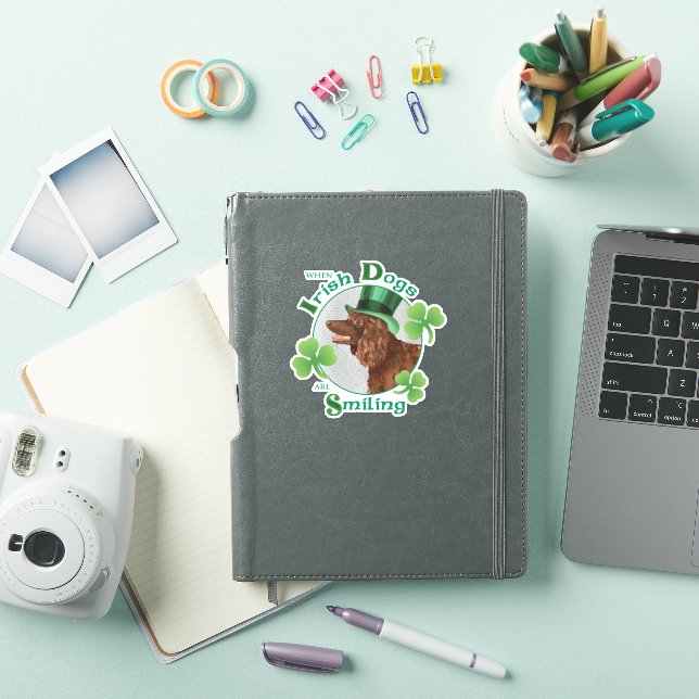 St. Patrick's Day Irish Water Spaniel Vinyl (iPad Cover)