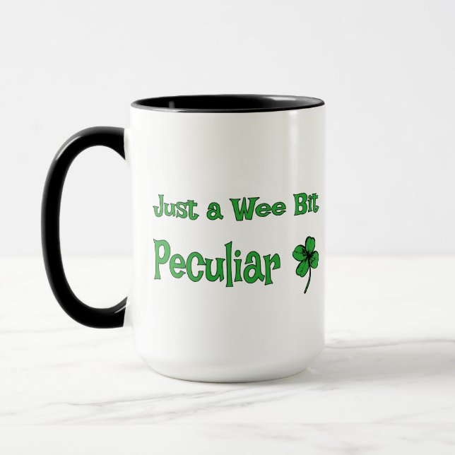 St. Patrick's Day, Just a Wee Bit Peculiar Mug (Left)