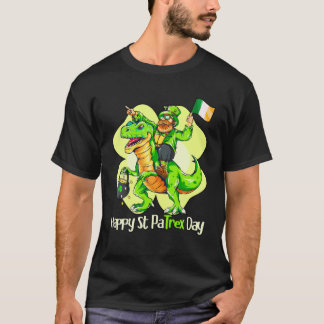 St Patricks Day Kids Toddler Boys Leprechaun Ridin T-Shirt