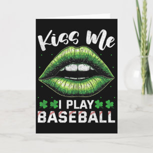 St Patrick's Day Kiss Me I Play Bysebyll Card