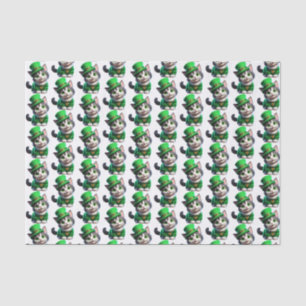St. Patrick's Day Kitten Tissue Paper