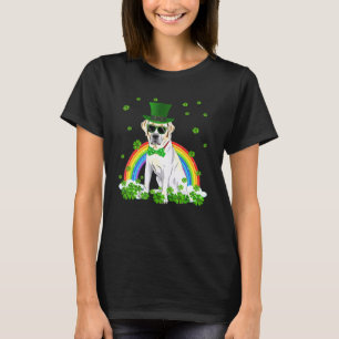 St Patrick's Day Labrador Shamrock Pet Dog T-Shirt