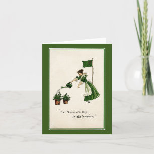 St. Patrick's Day Lady Card