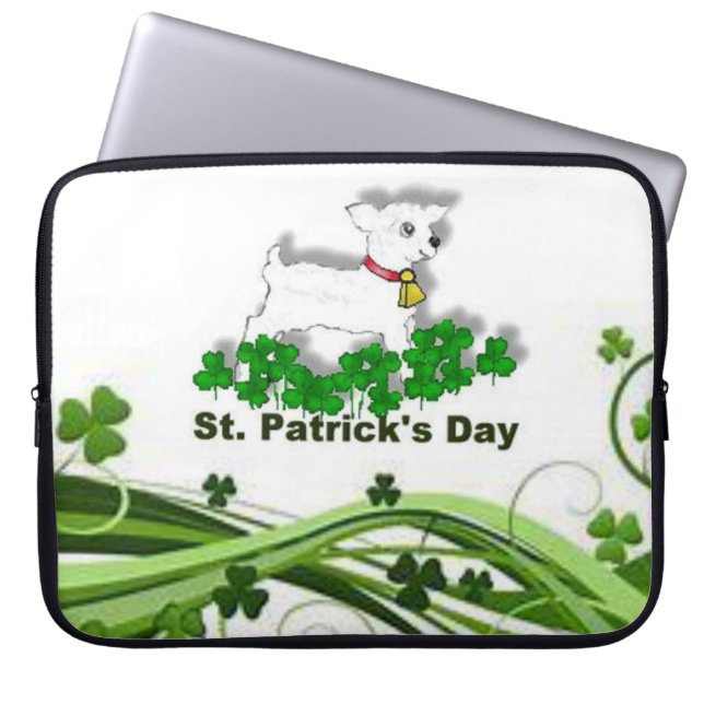 St. Patrick's Day Laptop Sleeve (Front)