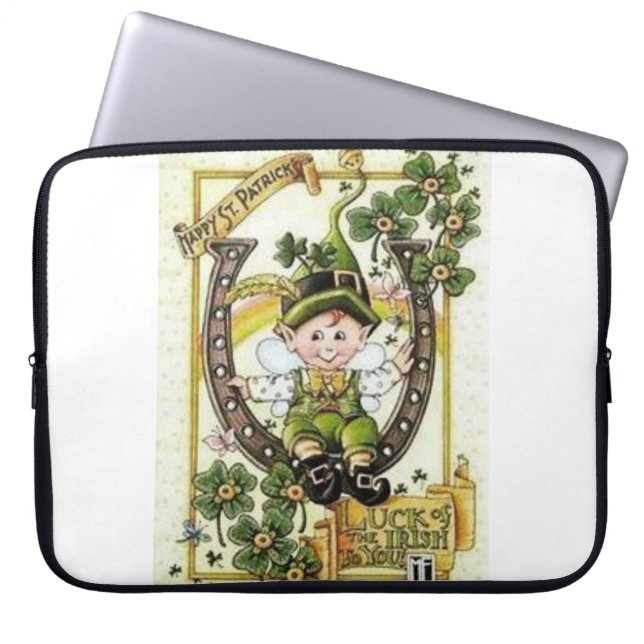 St. Patrick's Day Laptop Sleeve (Front)