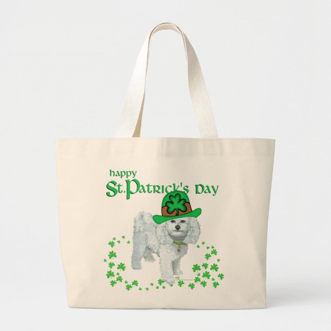 St Patricks Day Large Tote Bag (Front)