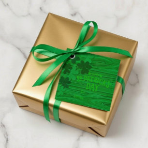St. Patrick's Day Layered Shamrocks Personalized Favour Tags