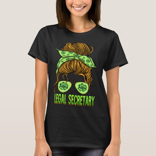 St Patricks Day Legal Secretary T-Shirt (Front)