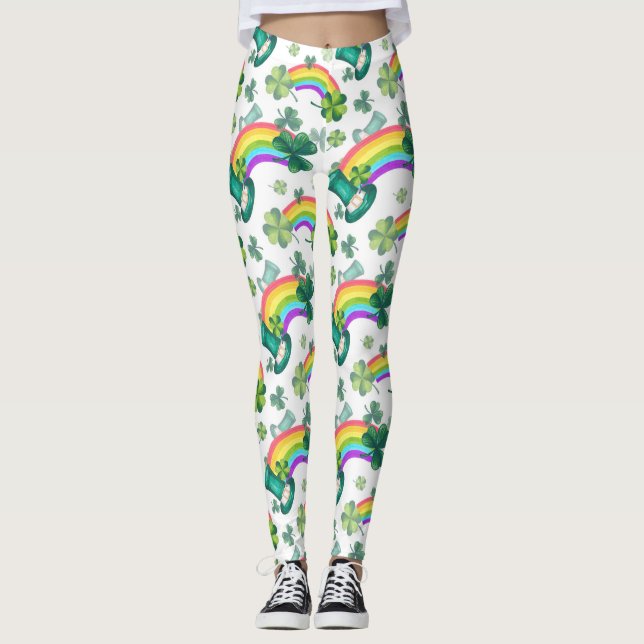 St Patricks Day Leggings (Front)