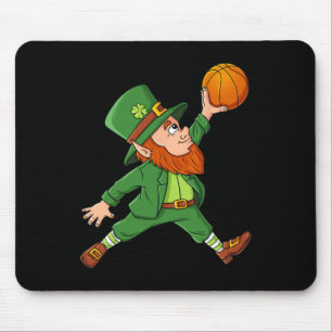 St Patricks Day Leprechaun Basketball Lucky Boys G Mouse Mat