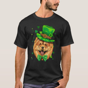 St Patrick's Day Leprechaun Chow Chow Pet Dog Sham T-Shirt