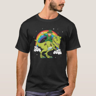 St. Patrick's Day Leprechaun Dinosaur T-Shirt