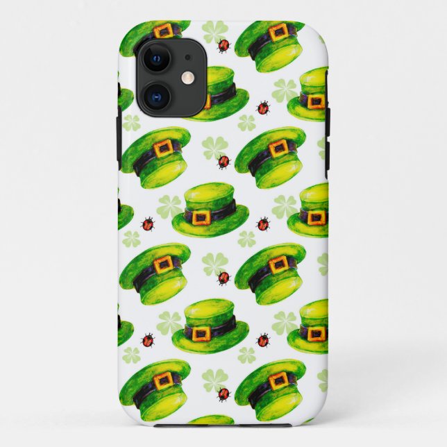 St. Patrick's Day leprechaun hat Case-Mate iPhone Case (Back)