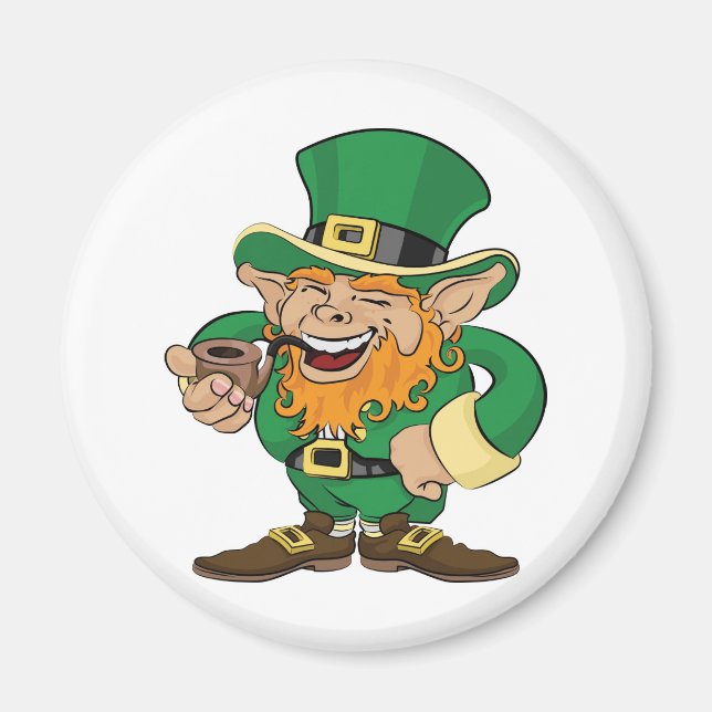 St. Patrick's Day leprechaun Magnet (Front)