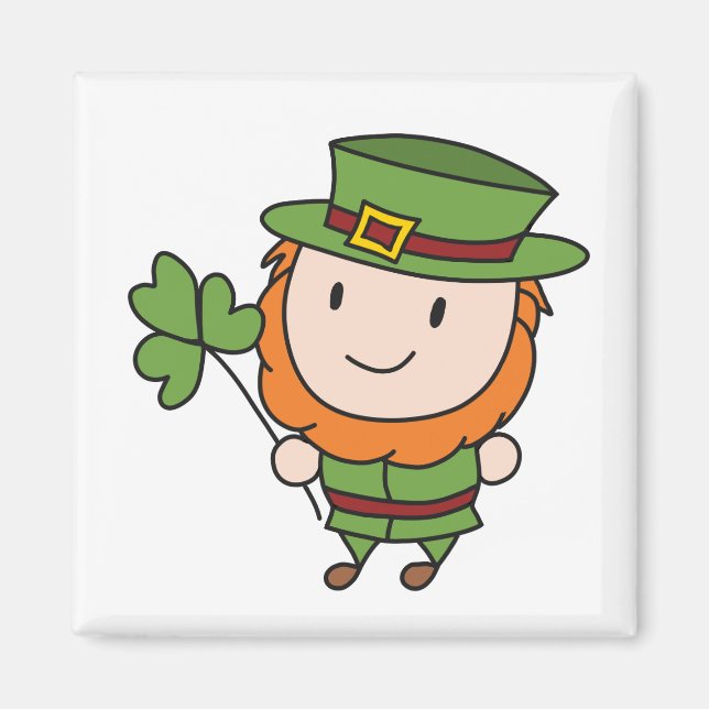 St Patrick's Day Leprechaun  Magnet (Front)