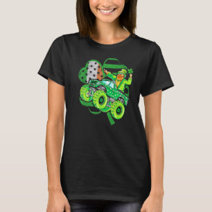 St Patricks Day Leprechaun Monster Truck Lucky Sha T-Shirt
