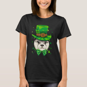 St Patrick's Day Leprechaun Otter Shamrock Otter   T-Shirt