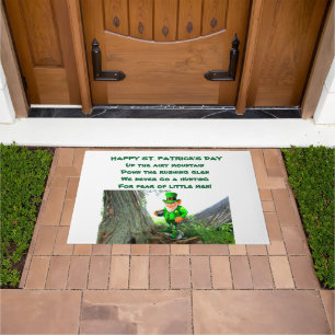 ST. PATRICK'S DAY LEPRECHAUN POEM  DOORMAT