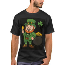 St. Patricks Day Leprechaun Pot of Gold Mens 