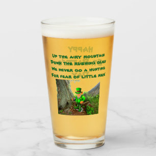 ST. PATRICK'S DAY LEPRECHAUN RHYME glass