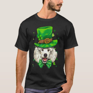 St Patrick's Day Leprechaun Shamrock Poodle Dog Ir T-Shirt