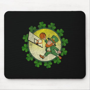 St Patricks Day Leprechaun Sketll Lucky Mouse Mat