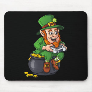 St Patricks Day Leprechaun Video Game Controller B Mouse Mat