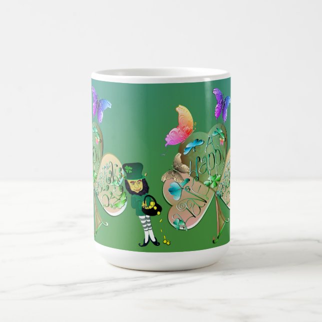 St. Patrick's day Leprechaun w/Name Coffee Mug (Center)