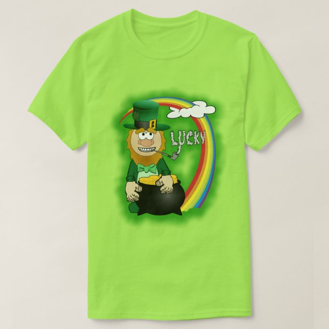St. Patrick's Day LeprechaunT-Shirt T-Shirt (Design Front)