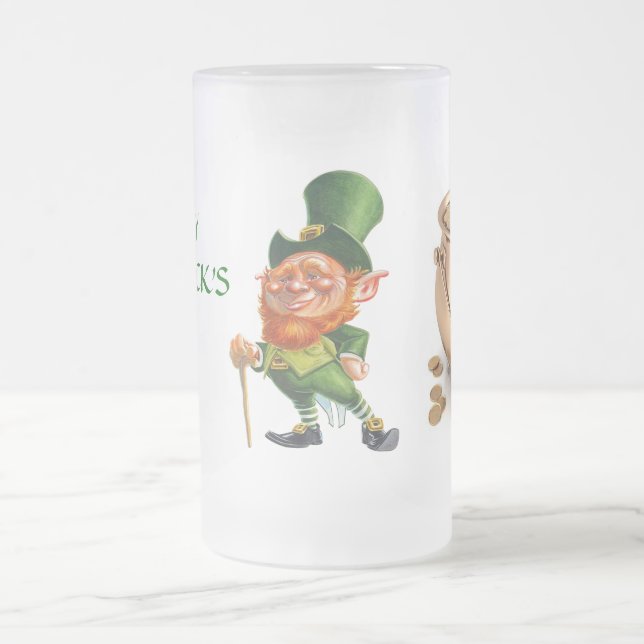 ST. PATRICK'S DAY LEPRECHUAN AND GOLD mug (Center)