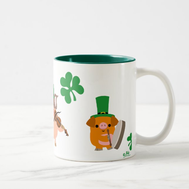 St Patrick's Day little musicians mug (Right)