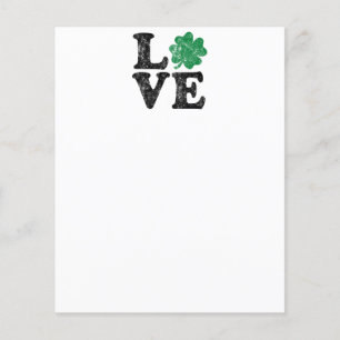St Patrick's Day LOVE Shamrock Irish Flyer