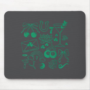 St Patricks Day Luck Symbols Lucky Charms Saint Pa Mouse Mat