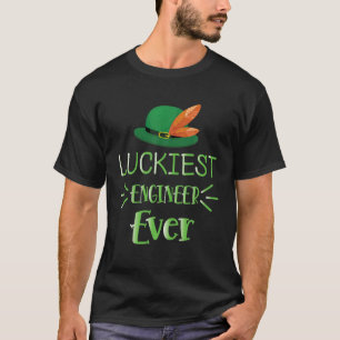 St Patrick's Day Luckiest Engineer Ever Shamrock S T-Shirt