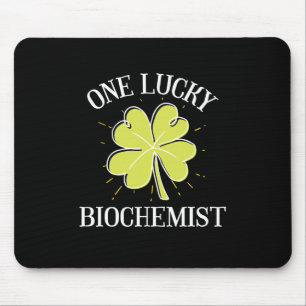 St Patricks Day Lucky Biochemist Gift Mouse Mat