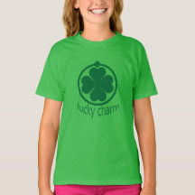 St. Patricks Day Lucky Charm Clover Girls