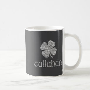 St Patricks Day Lucky Clover Distressed Callahan  Coffee Mug