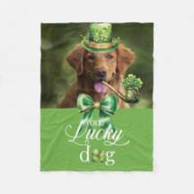 St. Patrick's Day Lucky Dog Funny Custom Photo