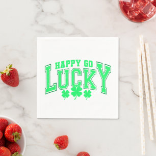 St Patrick's Day Lucky green beer stylish Napkin